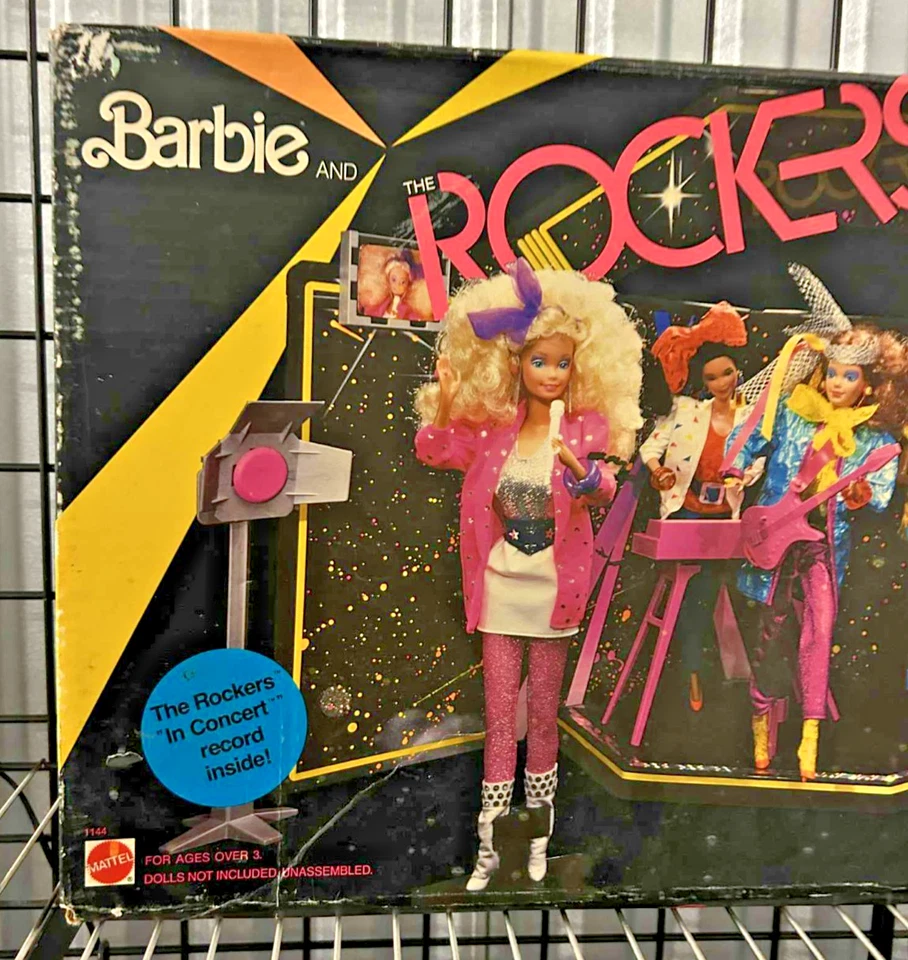 Vintage! 1985 Barbie and the Rockers Hot Rockin Stage Playset Novo MISB - Imagem 3 de 4