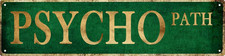 Man Cave Decor Vintage Wall Decor Psycho Path Vintage Tin Signs Funny Street Met