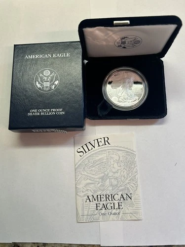 2003-W Proof American Silver Eagle-1 Oz. .999 Fine-Box & COA