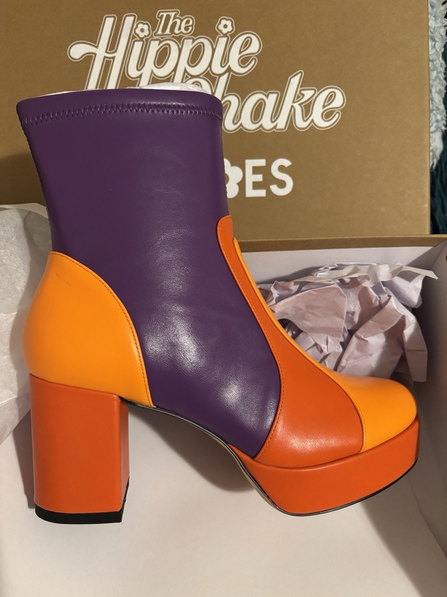 Amazing 70s Style Platform boots Unworn 37 Glam Rock 1970s