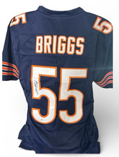 LANCE BRIGGS SIGNED AUTOGRAPHED CHICAGO BEARS JERSEY BECKETT WITNESSED COA