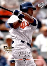 Denard Span 2008 Upper Deck Series 2 Rookie Card #718. rookie card picture