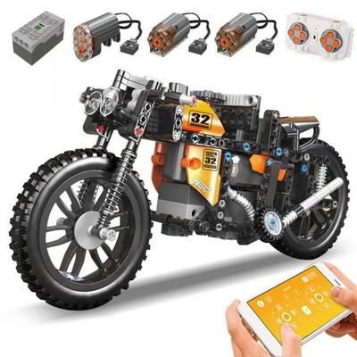 Mould King 23005 MOC-17249 schnelles RC Motorrad mit 383 Teilen