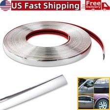 1212mm 16.4ft Chrome Car Suv Side Window Door Body Chrome Trim Molding Strip