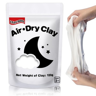 ifergoo White Air Dry Clay, Foam Magic Modeling Clay for School D-White Color