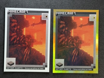 2024 Panini Minecraft - #132 Nether Quartz Gold foil /99 & Base