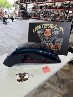 Harley Softail Deuce Fxstd Rear Fender Wider Wide OEM Stock Original Used Frame