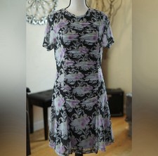 NWT TopShop Mesh Short Sleeve Mini Dress M | Y2K Coquette Grunge