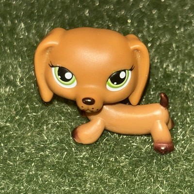 Littlest PetShop 139 – Chien Teckel Authentique, Figurine Collection, Occasion