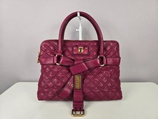Marc Jacobs Bruna Quilted Lambskin Leather Tote Bag Authentic Y2K