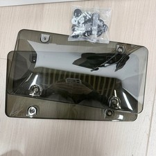 2 Pack Smoke Tinted License Plate Cover Shield Us Standard Tag Protector 2 Pack Smoke Tinted License Plate Cover Shield Us Standard Tag Protector