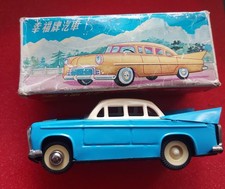 1970s VINTAGE TIN PLATE FRICTION CAR IN ORIGINAL BOX.