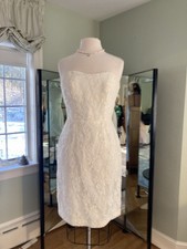 Vintage Short Alencon Lace Bridal Dress