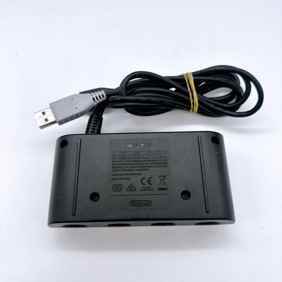 Nintendo Wii U Official OEM GameCube Controller Adapter WUP-028 Works Tested - Image 4 of 4