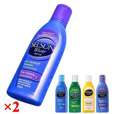 2 Stück Se/su*n Blau/Gold Shampoo | Anti-Schuppen, Tiefenreinigung, 200 ml je