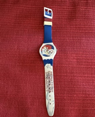 Swatch St Moritz Olympics Blue/White/Red