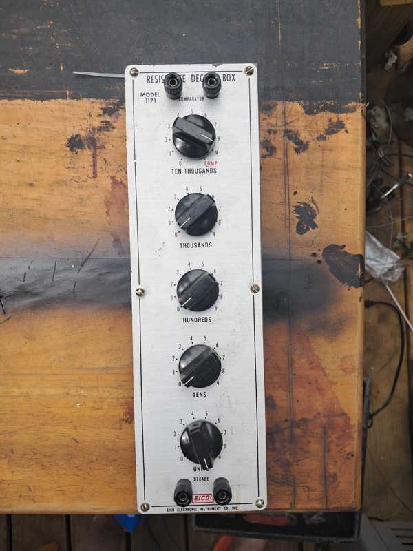 Title: Vintage EICO Model 1171 Resistance Decade Box