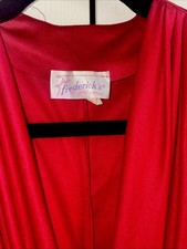 Vintage Fredericks of Hollywood Cocktail Dress. Red With Sequin Trim. Sz.5-6.