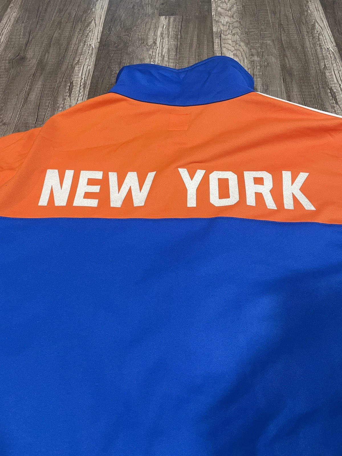 Adidas New York Track Jacket Size 2XL Y2K Vintage (2005) Orange Blue thumbnail 11