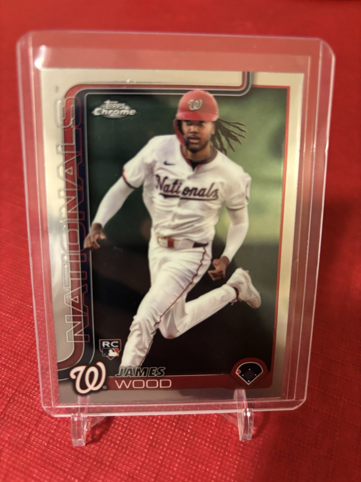 2025 Topps Chrome James Wood RC Refractor Rookie #132 Washington Nationals