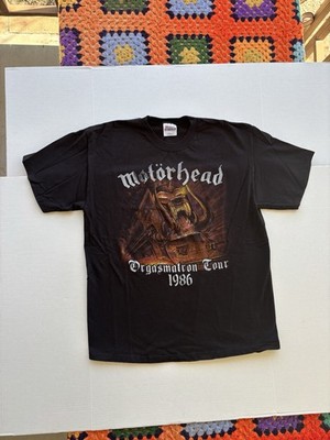 Vintage Motorhead Orgasmatron Rerelease Tour T Shirt Sz L Concert 1986 Y2K