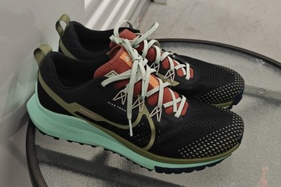 Size 11.5 - Nike React Pegasus Trail 4 Black Alligator Mint NIB1