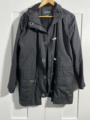 Lauren Ralph Lauren Hooded Rain Jacket | Black Utility Anorak | Women s Large