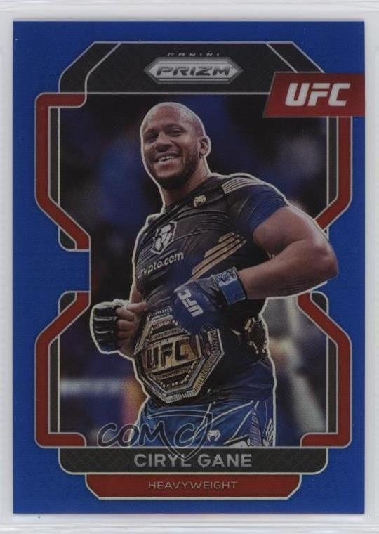 2022 Panini Prizm UFC Blue Prizm 192/199 Ciryl Gane #101 13wt