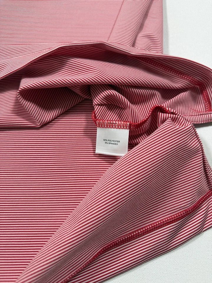 Peter Millar Georgia Bulldogs Polo Shirt Mens Large Red Summer Comfort NCAA Logo - Image 4 of 4