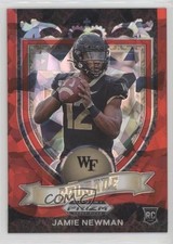 2021 Panini Prizm Draft Picks Crusade Red Ice Prizm Jamie Newman #174 1s8