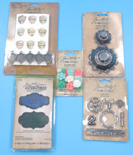 Tim Holtz Ideaology Craft Lot Charms Florals Odds Ends Vignette Die NEW