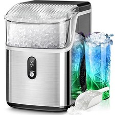 Nugget Ice Maker Countertop, 35Lbs/24H Portable Table Top Machine with Chewab...