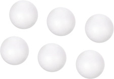 6 Pack 2.8 Inch Foam Balls Polystyrene round Solid Foam Ball White for DIY Craft