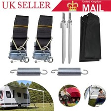 For Thule Side Hold Down Kit Tie Down Straps Awning Caravan Motorhome Storm Wind