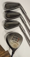 Lot of 4 Lynx Boom Boom Junior RH Clubs w/True Temper Shafts & Grip Rite Grips