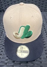 New Era 59FIFTY Montreal Expos Cooperstown Cap Beige Navy Green 7 1/8