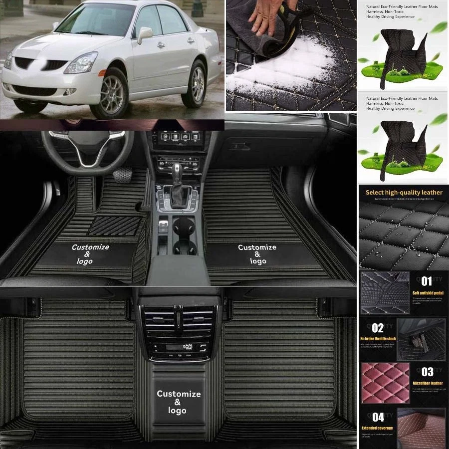 For Mitsubishi Diamante Car Floor Mats Carpet Waterproof Luxury Custom - Изображение 4 из 4