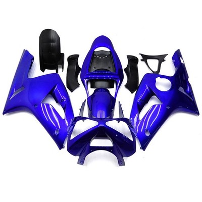 Deep Blue Fairings Kit For Kawasaki 2003 2004 ZX6R 636 Ninja 03 04 ABS Body Kit