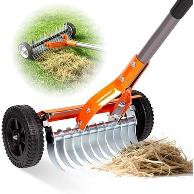 Handvertikutierer Vertikutierer Rechen Rasenlüfter Gartenrechen 166cm Werkzeuge