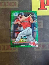 2017 Bowman Chrome Green Shimmer Refractor Sam Travis /99