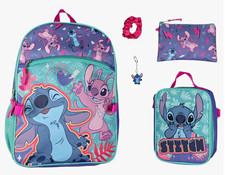 Disney Lilo Stitch Stitch Angel Medium Kids Backpack Lunch Bag Pouch