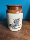 Vintage Glazed Stoneware Pearsons of Chesterfield Kitchen Store Jar 16 cm Tall