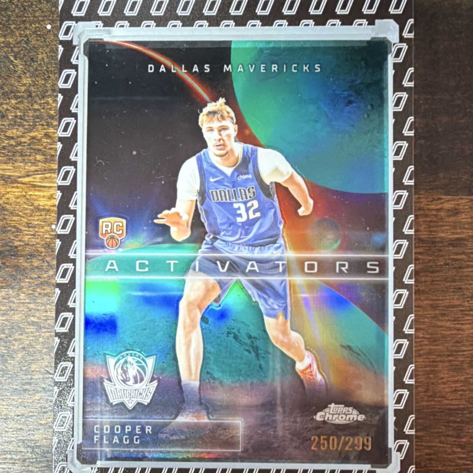 Topps 2025-26 Chrome Cooper Flagg Rookie Activators Teal #AC-11 /299 Mavericks
