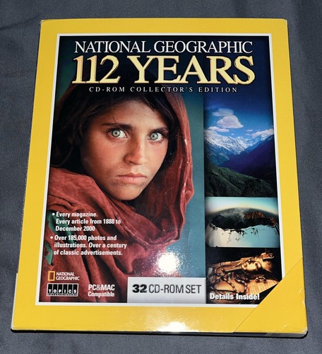 National Geographic 112 Years, 32 CD-ROM Collector's Edition -New, Sealed.