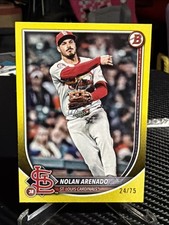 2025 Bowman - Nolan Arenado #68 Yellow Pattern /75