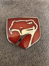 Oem Dodge Viper Sneaky Pete Red Front Hood Emblem Medallion Badge 1992-1997 Rare