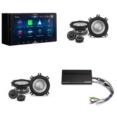 Alpine iLX-W670-S Digital Multimedia Receiver & 2 Pairs Alpine S2-S40C Type S...