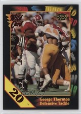 1991 Wild Card Draft 20 Stripe George Thornton #136 Rookie RC 0nr3. rookie card picture