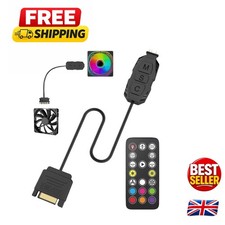 Dynamic 5V ARGB Controller with Integrated Fan Hub and Remote Access