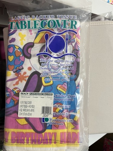 Vintage Lisa Frank Tissue Backed Tablecover PANDA